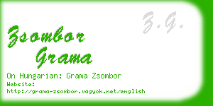 zsombor grama business card